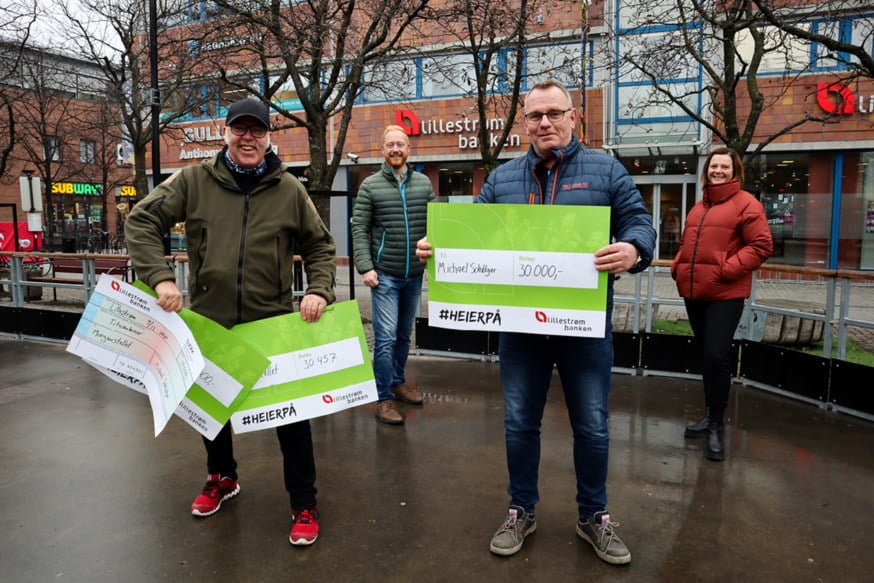 Foran fra venstre: Glenn Jordheim og Michael Schildger. Bak fra venstre: Jørgen Sigernes og Hege L. Johansen