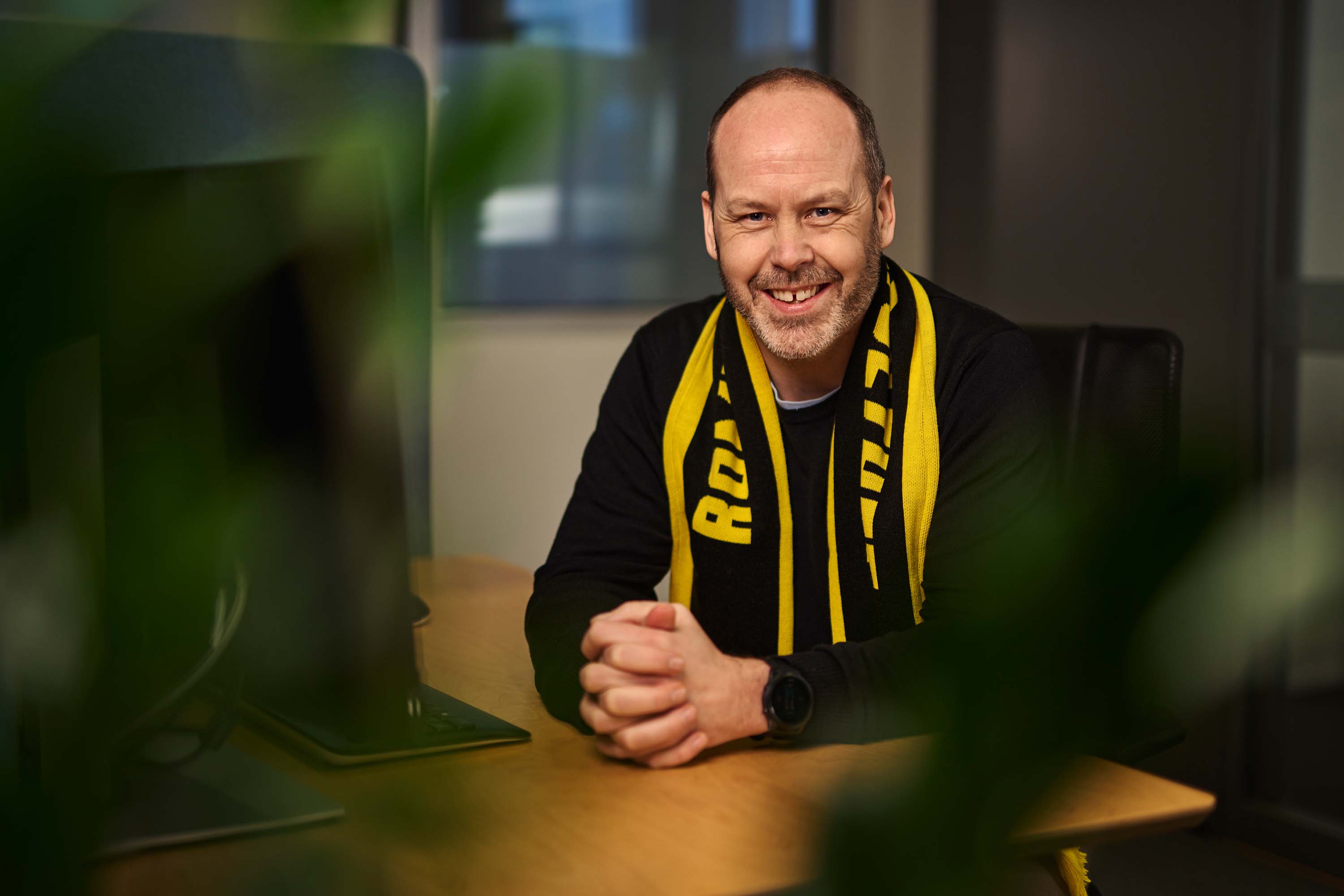 Brian Anderson med LSK skjerf