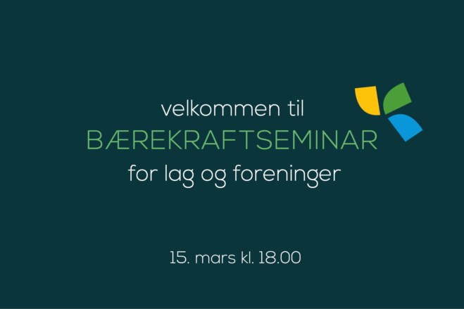 invitasjon til barekraftseminar