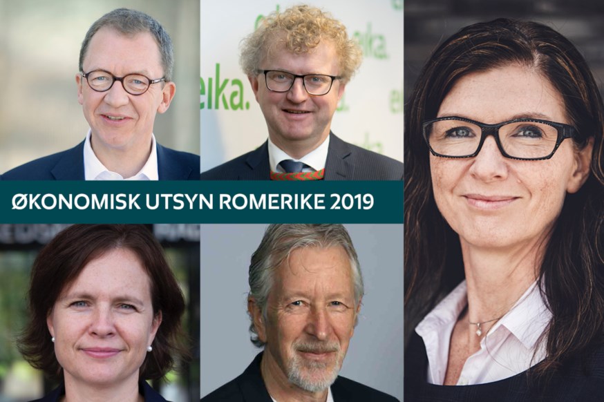 Bilde av foredragsholderne Idar Kreutzer, Jan Andreassen, Siri Berggreen, Maria Hoff Aanes og Knut Vareide
