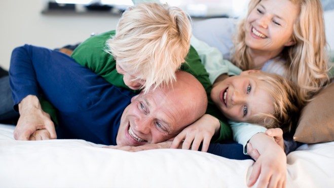 Glad familie 